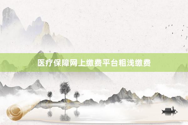 医疗保障网上缴费平台粗浅缴费
